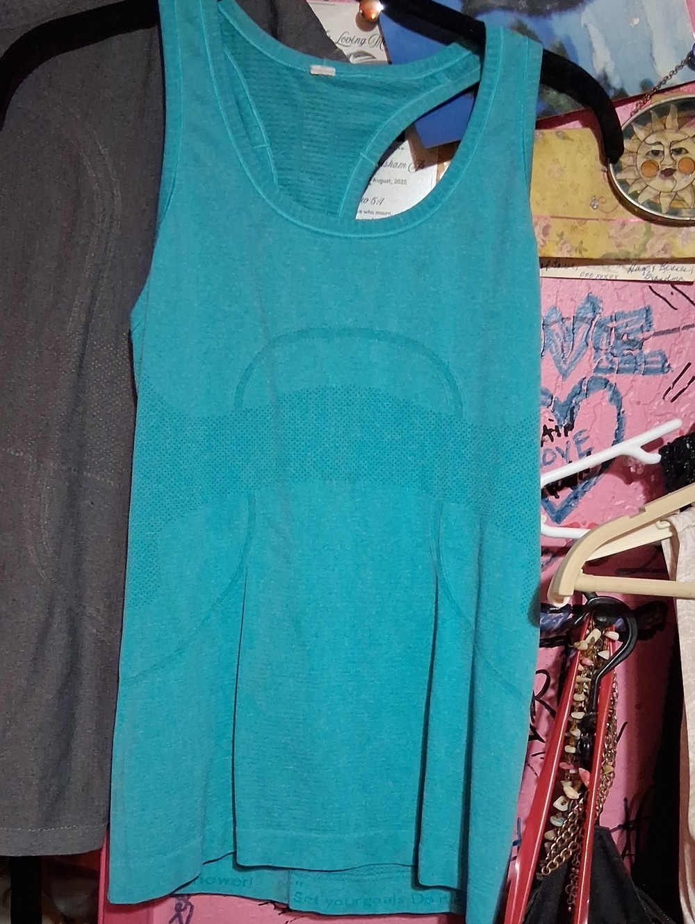 lululemon athletica Teal Racerback Tank Top